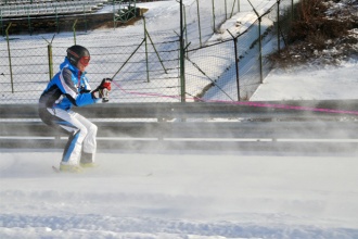 Az első síelő a Hungaroringen